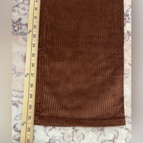 Aritzia Sunday Best Harvey Corduroy Trouser Pant in Cognac Size 8 - Picture 12 of 12